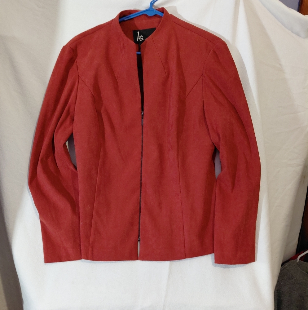 Ks Collection Rich Burgundy Blazer